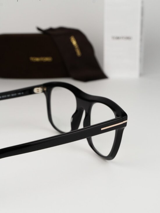 Tom Ford Women Eyeglasses Black Blue Block Square FT5939-B 001 NEW AUTHENTIC main image 8